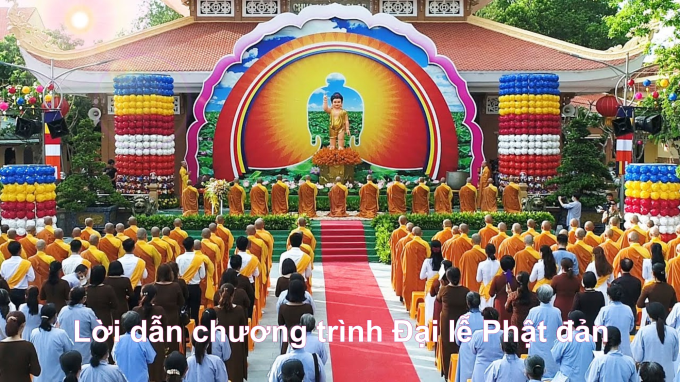 Mẫu lời dẫn chương trình Đại lễ Phật đản 